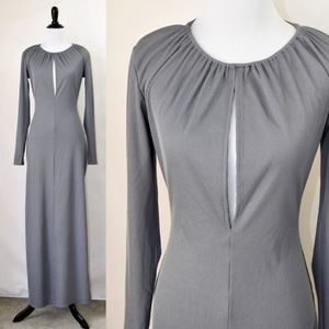 NWT Finders Long Sleeve Cut Out Fitted Slit Dress